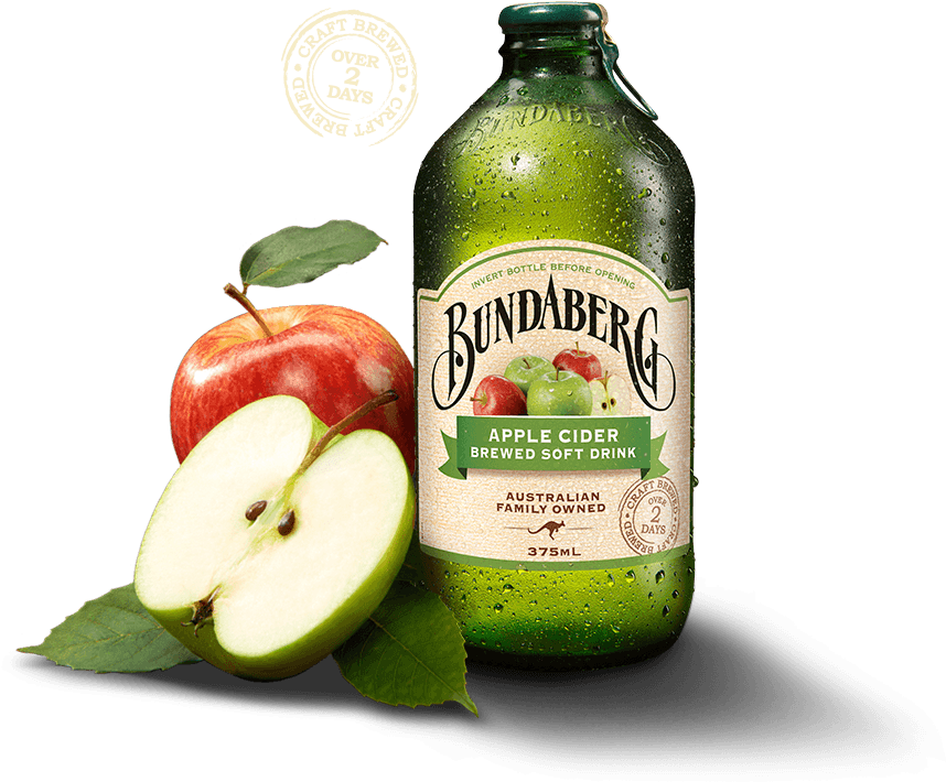Apple Cider - Bundaberg Diet Ginger Beer 375ml (1100x900), Png Download
