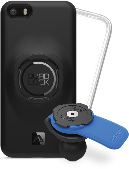 Iphone 5/5se Ball Mount Kit With Poncho - Quad Lock (600x600), Png Download