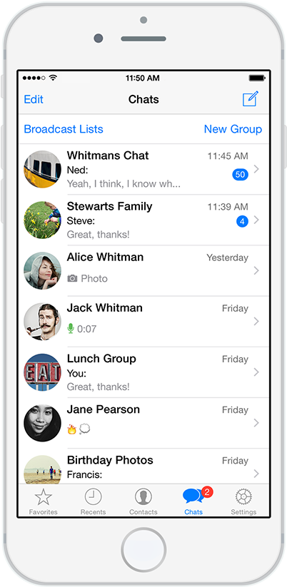 Ios - Previous - Chats - Whatsapp Iphone (480x900), Png Download