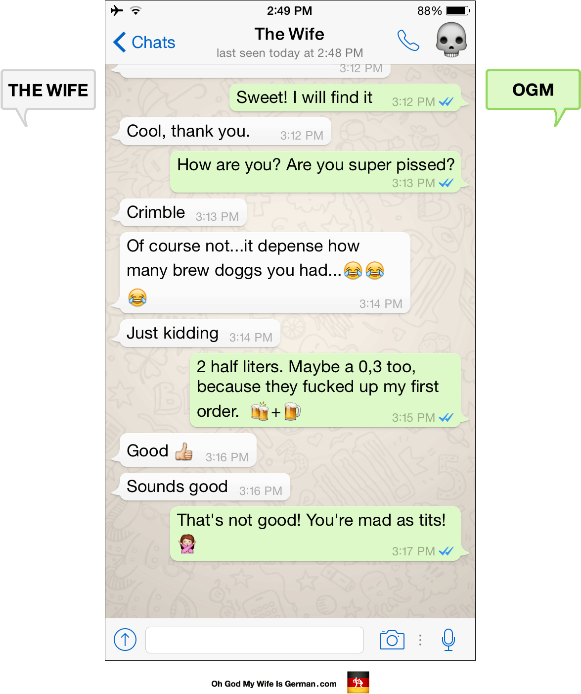 Download Funny Whatsapp Messages Germany Oh God Wife Is German ...