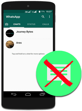 Delete Whatsapp Conversation - Whatsapp (524x375), Png Download