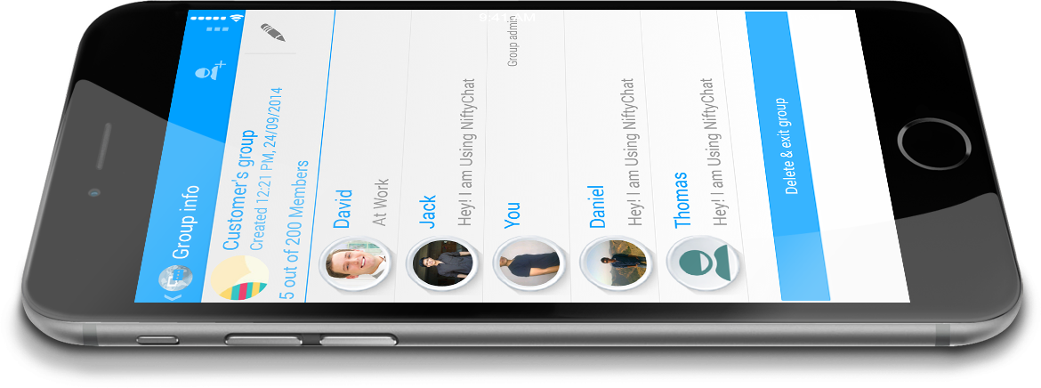 Whatsapp Clone Application Provides The Best Chat Apps - Android Whatsapp Clone (1170x436), Png Download