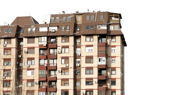 Building Apartment Structure - Building (720x405), Png Download