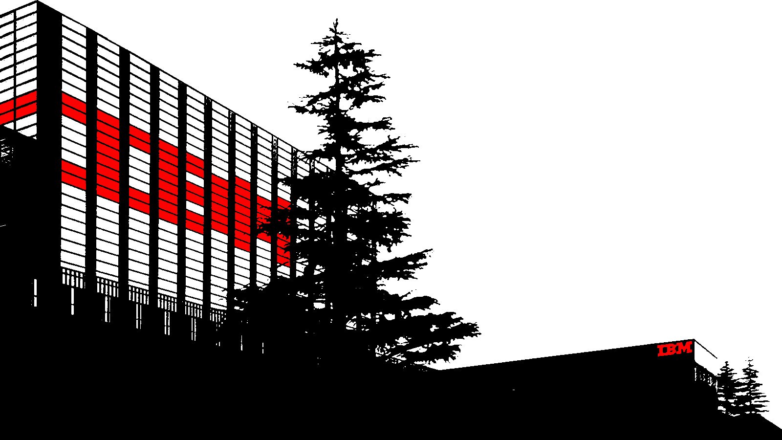 Headquarters Of Ibm In Tokyo - Christmas Tree (1600x900), Png Download