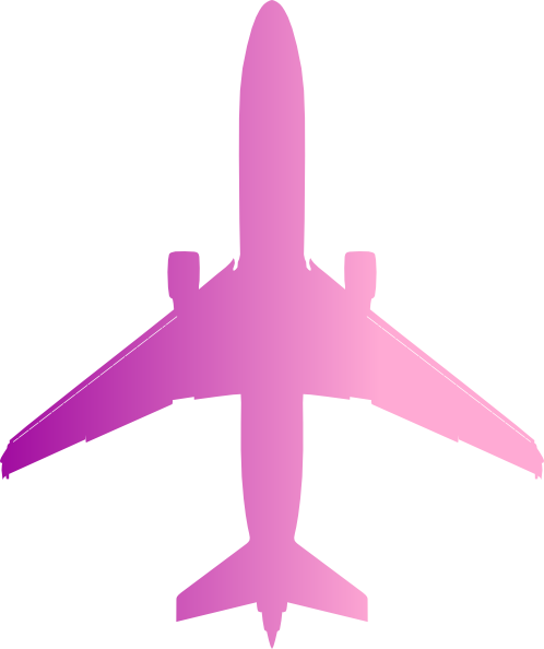 Airplane Clip Art - Plane Silhouette (498x594), Png Download