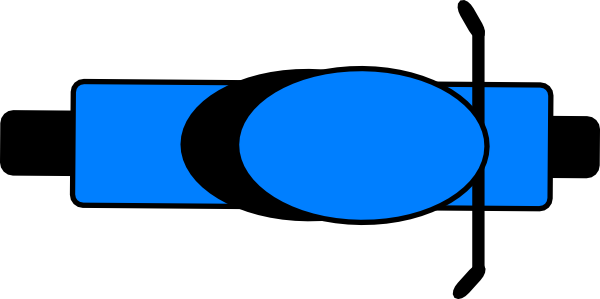 Motorcycle Top View Vector Png (600x299), Png Download