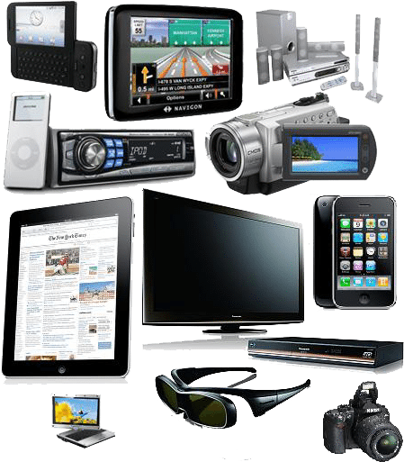 Electronics Buyer Mesa - All Types Of Electronics (462x520), Png Download