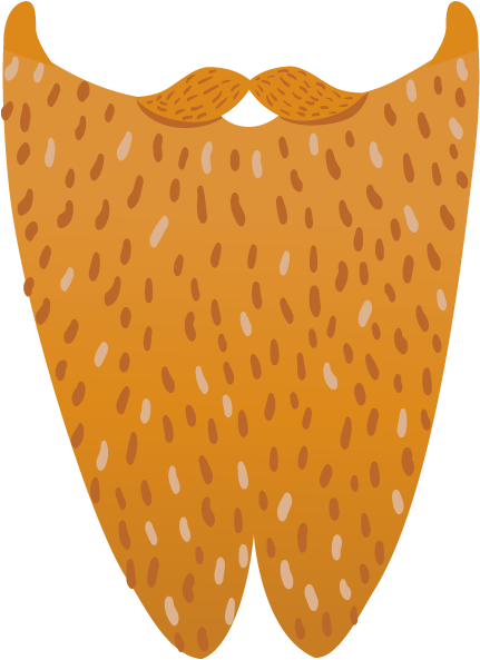 Leprechaun Beard Png - Zz Top Beard Png (600x600), Png Download
