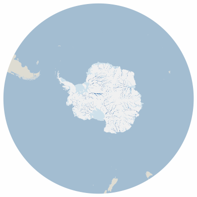 Subglacial Water Flux Nature Geoscience, - Antarctica Flag (393x393), Png Download