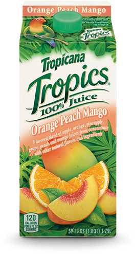 Tropics 100% Orange Pineapple Juice 59 Oz Carton (360x600), Png Download