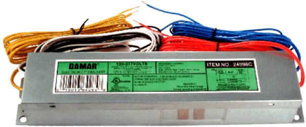 24998c-1 - Damar 24998c Fluorescent Electronic Aluminum (619x264), Png Download