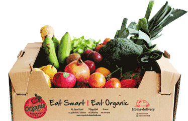 Box Mixed Fruit And Vegetable Large - Tangerine (427x320), Png Download