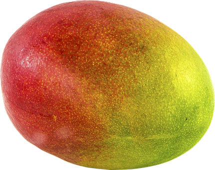 Mango Fruit Png Transparent Cutout Exotic - Mango Transparent Background (431x340), Png Download