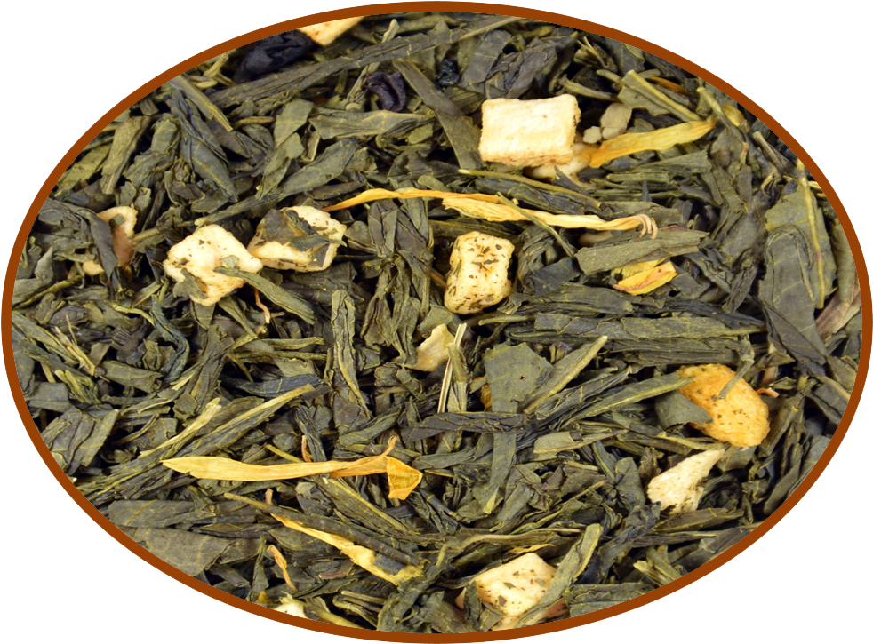 Zoom Images - Mango Green Tea (1000x792), Png Download