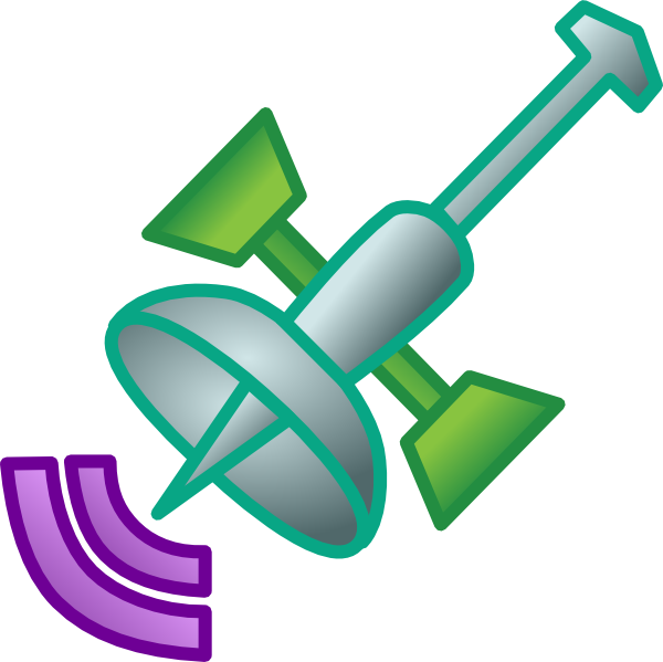 Jpg Download Download Clip Art At Clker Com Vector - Satelites Clipart (600x599), Png Download