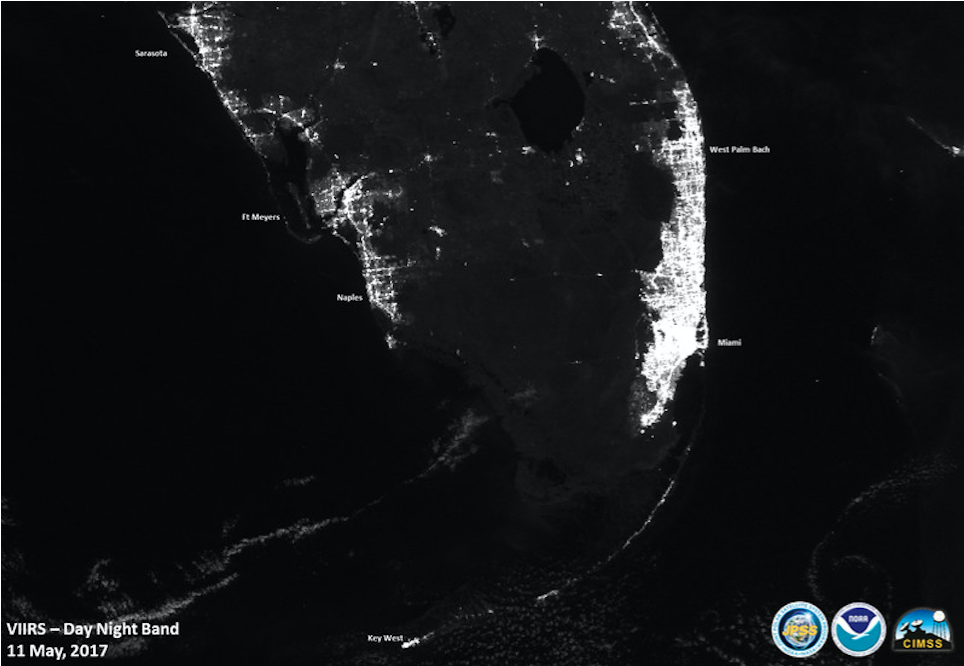 South Florida As Seen In A May 11, 2017 Photo Made - Florida Before And After Irma (1317x741), Png Download