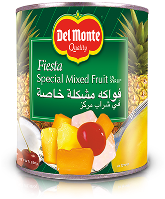 Del Monte Europe Fiesta Fruit Cocktail In Heavy Syrup - Del Monte Freshcut Cut Green Beans - 28 Oz Can (331x505), Png Download