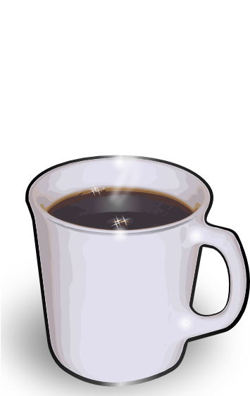 Free Vector Jturner Hot Cuppa Joe Clip Art - Coffee 5'x7'area Rug (354x593), Png Download