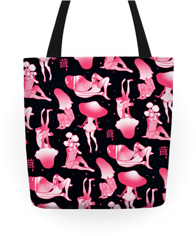 Mushroom Girl Tote - Mushroom (484x484), Png Download