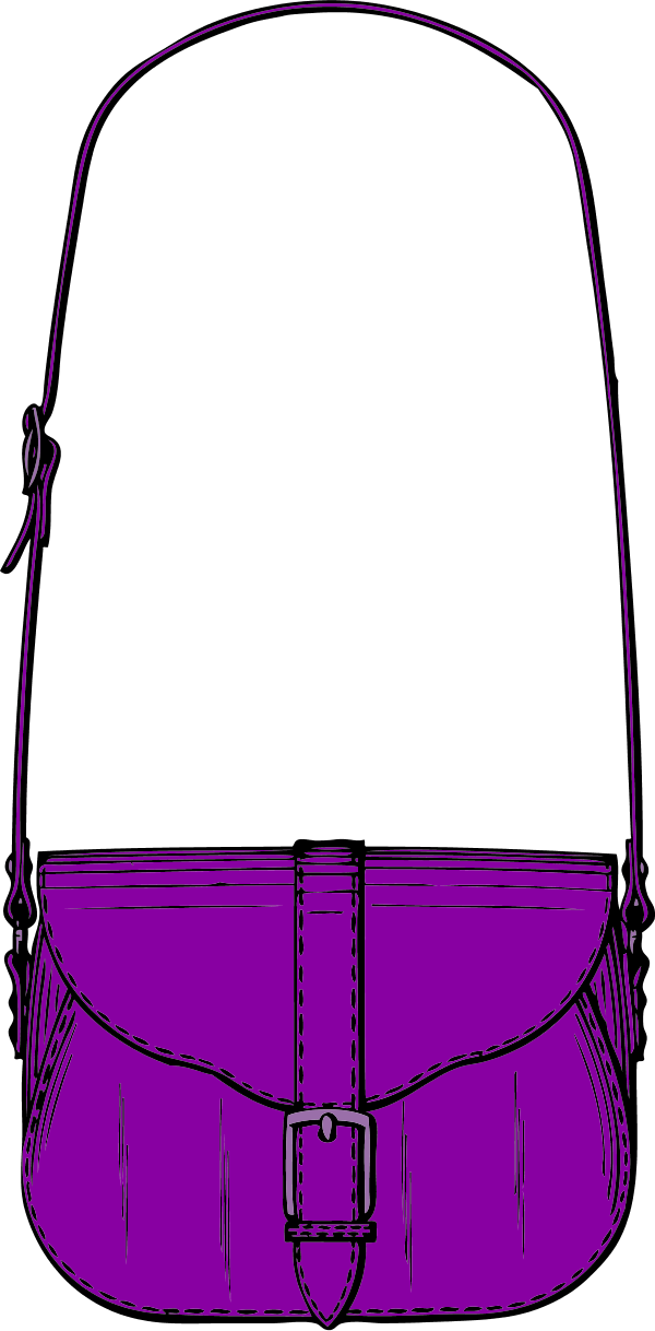 Women Bag Clip Art Women Bag Clipart Photo Niceclipart - Purse Clip Art (600x1218), Png Download