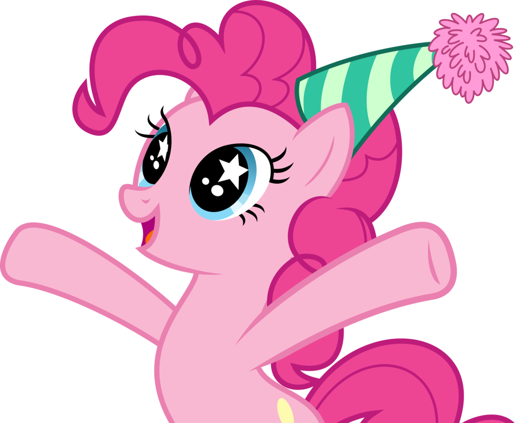 Pinkie Pie Wearing Birthday Cap - My Little Pony Happy Birthday Pinkie Pie (1024x838), Png Download