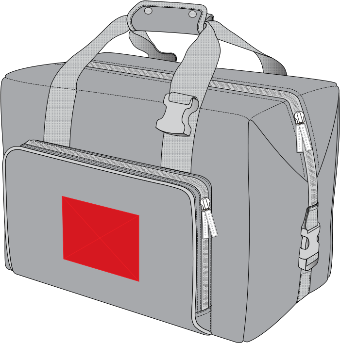 Cooler Bag Monogramming Front Pocket Position V=1513924741 - Cooler (800x800), Png Download
