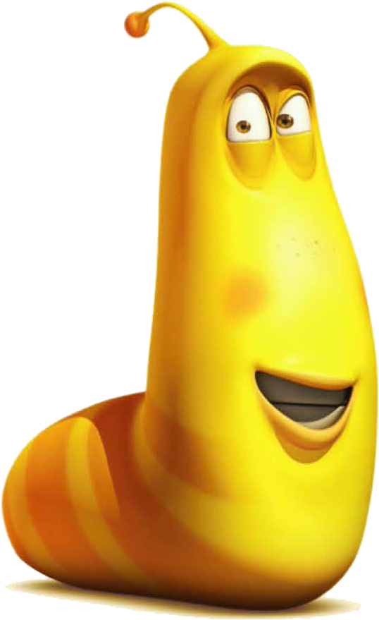 Larva Yellow Png (646x915), Png Download
