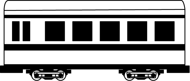 Collection Of Train High Quality Free - Passenger Train Car Clipart (631x269), Png Download