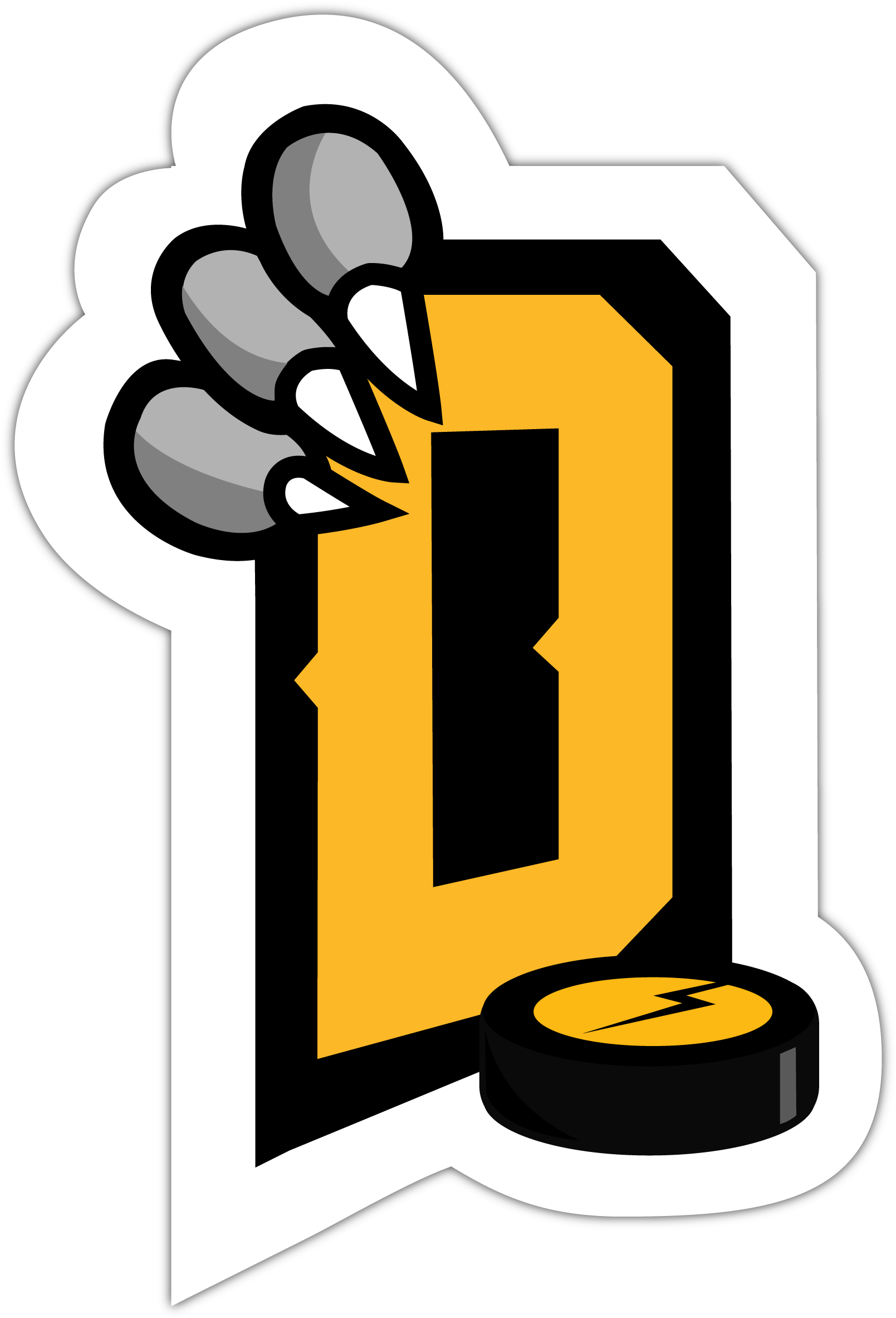 Dragons De Rouen Puck D Logo - Dragons De Rouen (400x400), Png Download