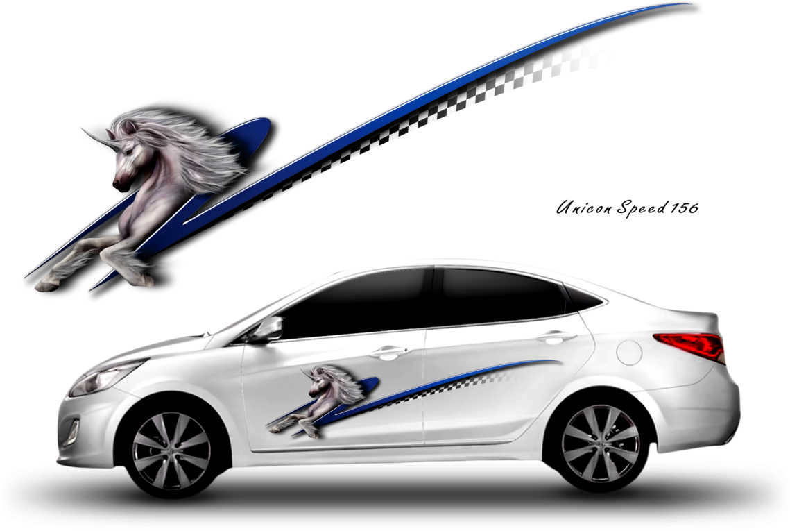 Unicon Speed - Auto Graphics Stickers For Cars (1190x800), Png Download