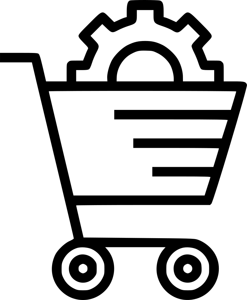 E Commerce Services Solution Cart Online Shopping Settings - E Commerce Solution Icon (806x980), Png Download