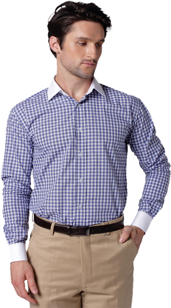 Dress Shirt Png Image - Man In Shirt Png (460x640), Png Download