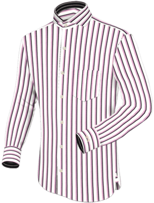 Shirt Striped Pink - Latest Shirt Collar Styles (400x400), Png Download