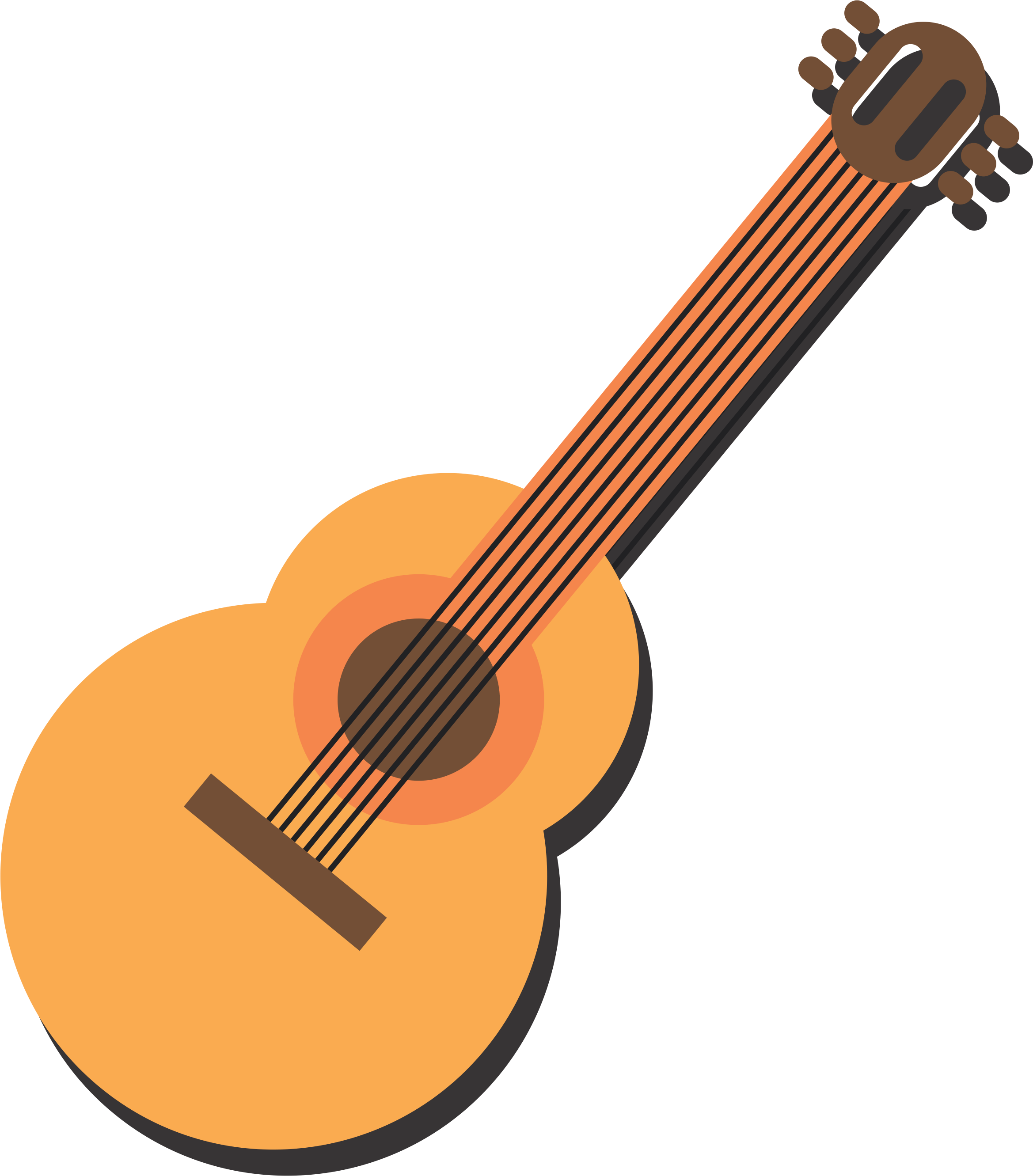 Gitar - Guitar (2338x2662), Png Download