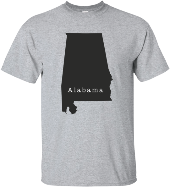 Alabama State Outline T Shirt - Rescue Dog Mom - Dog T Shirt - T-shirt Sport Grey 5xl (600x600), Png Download