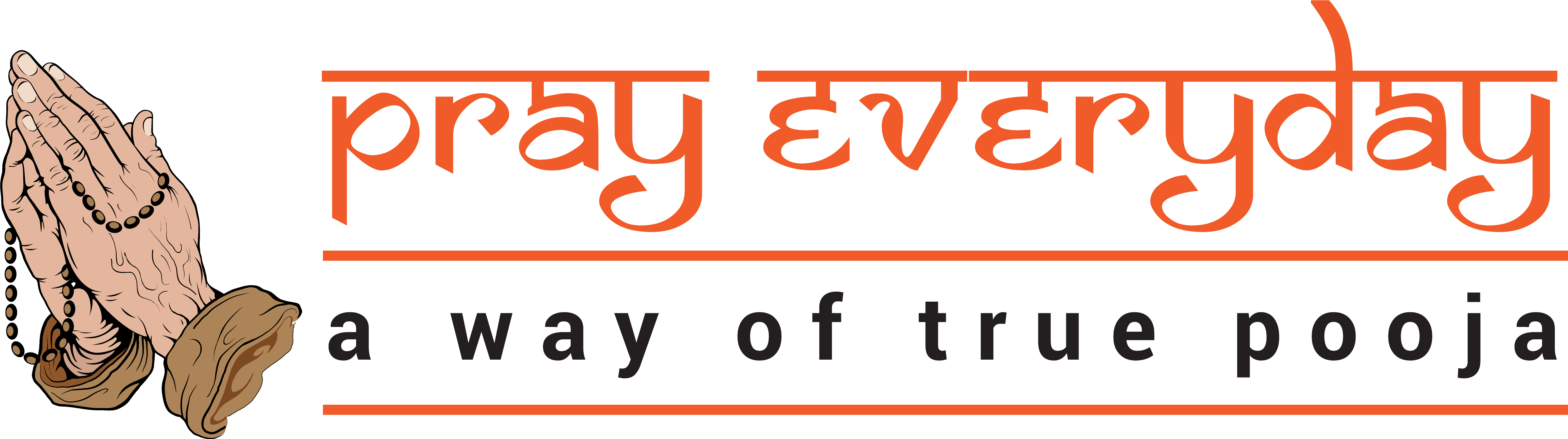 Prayeveryday Prayeveryday - Praying Hands With Beads Large Tote Bag, Adult Unisex, (6022x1664), Png Download