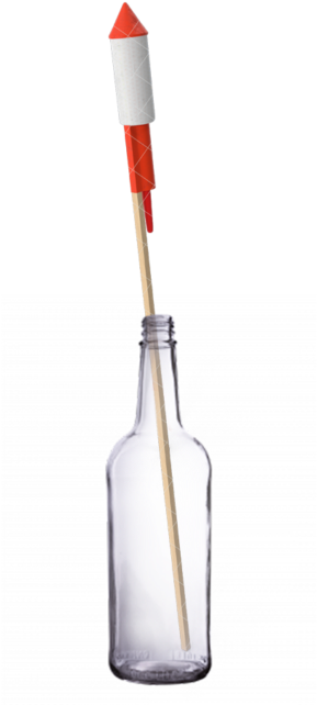 Bottle Rocket Png - Trowel (634x1020), Png Download