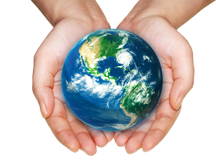 Hands - World In Hands (751x562), Png Download