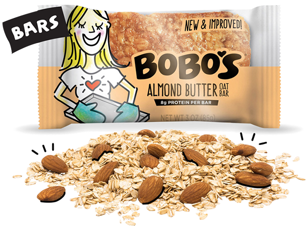 Bobos Oat Bars, Gluten Free, Peanut Butter (636x495), Png Download