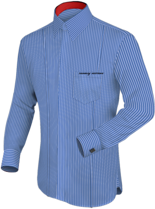 White Wing Collar Formal Shirt With French Collar 2 - Collarless Shirt Designs For Men (340x420), Png Download