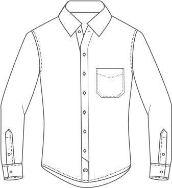 Clip Art Royalty Free V Sledok Vyh Ad Vania Obr Zkov - Formal Shirt Sketch (342x486), Png Download