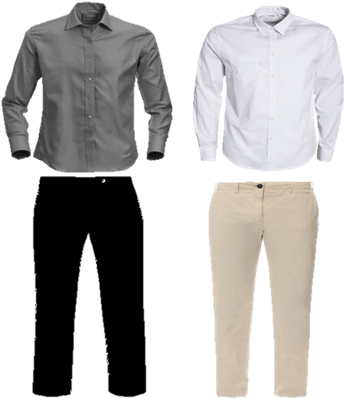Wear Colours That Are Close To Each Other - Shirt And Trouser Png (357x406), Png Download