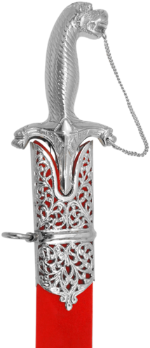 Wedding Sword - Design 1 - Silver Plated - Talwar Png (304x499), Png Download