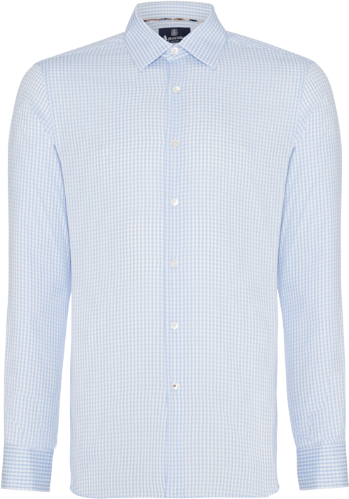Jester Gingham Formal Shirt - Shirt (584x764), Png Download