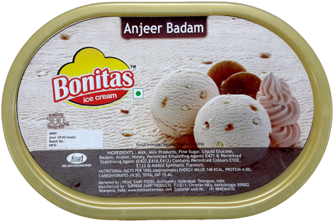 Shop - Anjeer Badam Ice Cream (500x334), Png Download