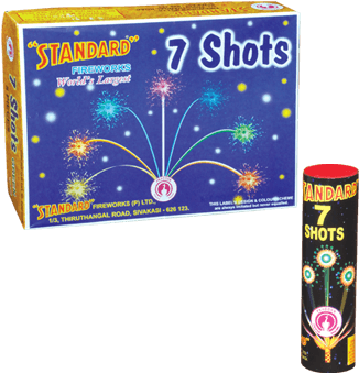 Standard - Standard Fireworks 7 Shots (400x400), Png Download