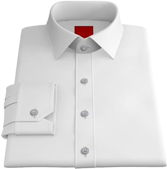 White & Grey Pin Stripe Shirt (623x623), Png Download