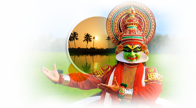 Kathakali - Kerala Gods Own Country Png (661x367), Png Download