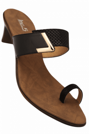 5 Womens Daily Wear Slipon Heel Chappal - Slipper (300x450), Png Download