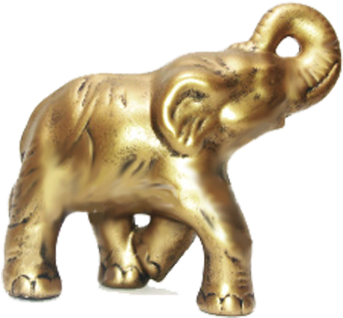 Golden Elephant Logo Ideas - Porte-bonheur Et Superstitions..2e Ed. - Trade Paperback (400x380), Png Download